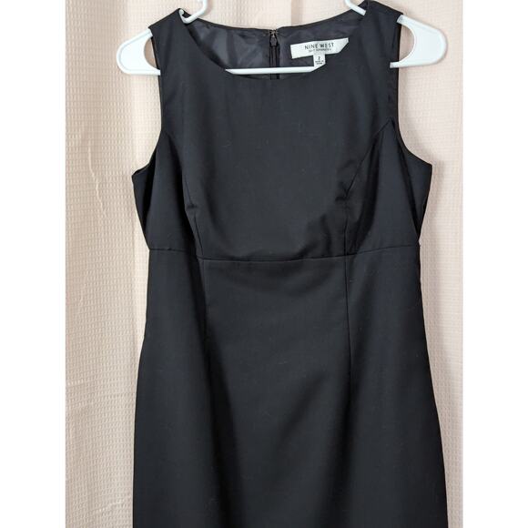 NINE WEST! BEAUTIFUL "LITTLE BLACK DRESS", BLACK, TAILORED! SZ 2 - Picture 3 of 8